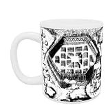 Attack on an Iroquois village from 'Voyages de la France Occidentale, dite Canada' by Samuel de Champlain (1567-1635) (engraving) (b/w photo) by French School - Mug - Standard Size