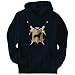 Belgian Malinois - Swords and Shield Dogs Mens Hoodie (Navy Blue, Sizes X-Small - XXX-Large)