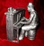 Michael Ricker Pewter Piano New Orleans Jazz Band Sign