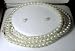 14k FW White Pearl Bracelet, Necklace & Earring set