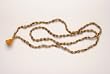 Full Japa Mala Tulsi Beads Hari Om Yoga Meditation Rosary Prayer Mala (108+1) Beads