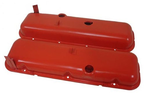 1965-72 Chevy Big Block 396-427-454 Short OEM Style Steel Valve Covers - Orange