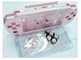 Pink front+back faceplate & buttons for psp 2000 slim+ 3 pcs screen protect ....