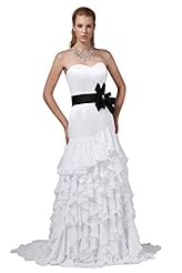 Belted  Corset   Waistline Chiffon/Organza/Satin  Dress With Ruffles