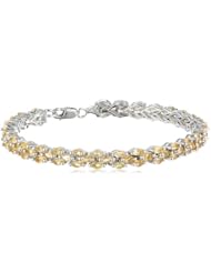 Sterling Silver Gemstone Bracelet, 7"