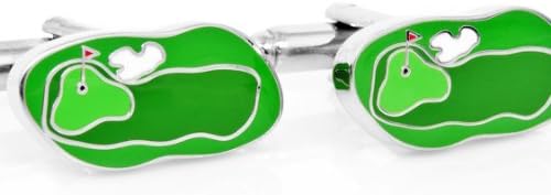 Green Golf Course Cufflinks