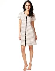 Per Una Pure Cotton Monochrome Striped Minishirt