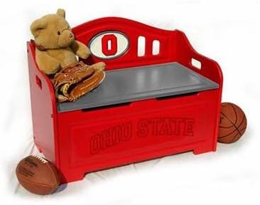 Ohio State Buckeyes OSU NCAA Stained Storage Bench
