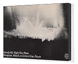 Canvas Print of American attack on the German Front line - France - WW1