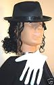 Michael Jackson Fancy Dress Kit Wig, Hat & FREE Glove