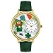 Whimsical Watches Unisex St. Patrick's Day Irish Flag Green Leather Watch #G1224001