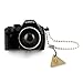 IDS Mini Black SLR Camera Toy Keychain Keyring Flash Torch Charm Ornament Decoration