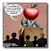 Londons Times Funny Society Cartoons - Fruit Human Genome Experiment Gone Bad - Wall Clocks