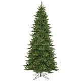 8.5' Pre-Lit Slim Camdon Fir Christmas Tree - Multi Color Lights