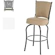 Island Collection Bar Stool With Wine Back - 26 Inch Seat - White
