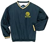 Custom embroidered mean face tennis ball design on nylon windshirt