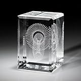 Laser Sculptures Wedding Rings, from the Infinity Series designed by Ed Nesteruk for Laser Light Creations Paperweight