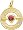Birthday: July, Gold Plated Silver Charm by Rembrandt Charms