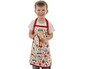 Kids Aprons in Alphabet Print, for 3 to 10 Years Old