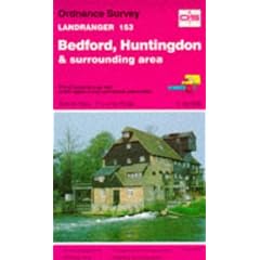 Landranger Maps: Bedford, Huntingdon and Surrounding Area Sheet 153 (OS Landranger Map)