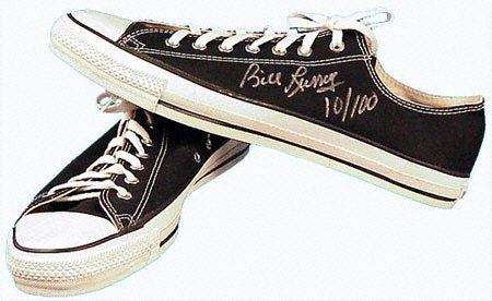Buy Bill Russell Boston Celtics Autographed Converse Shoes by Mounted Memories