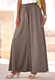 Denim 24/7 Plus Size Paperbag Maxi Skirt