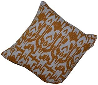 5PEC SET INDIAN Traditional Pillowcase Indian Kantha Stitch Bohemian Cushion 16*16 Throw Pillow Cases Sofa Cushion HANDMADE PRINTED COLORED KANTHA PILLOW COVER SOFA COUCH CUSHION COVER Home Décor