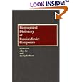Biographical Dictionary of Russian/Soviet Composers