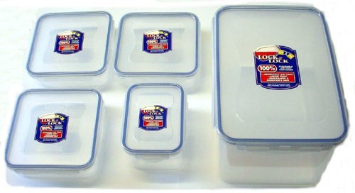 Lock&Lock 152-Fluid Ounce Rectangular Food Container, Tall, 18.7-Cup