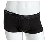 C-IN2 Men's Underwear Sling Lo No Sho Army Trunk, Black, Medium