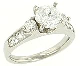 Round Diamond Engagement Ring .62cttw (CZ ctr)