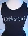 Rhinestone Bridesmaid Tank Tops. Perfect for wearing to all the Pre-Wedding parties and events