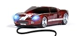 Wired Mouse - Ford GT Red with White Stripes