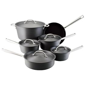 Advantage by Farberware Hard Anodized 11 Piece Cookware Set
