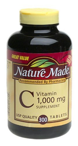 Nature Made Vitamin C, 1000 mg, Premium Tablets, Value Size, 300 premium tablets