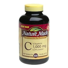 Nature Made Vitamin C, 1000 mg, Premium Tablets, Value Size, 300 premium tablets