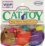 Vo-Toys Miniature Chubby Mice 3 pack Cat Toy
