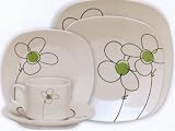 Daisy Dot 40 Piece Square Decorated Set