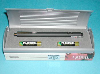 Atlasnova 650nm Red Laser Pointer with White LED Penlight