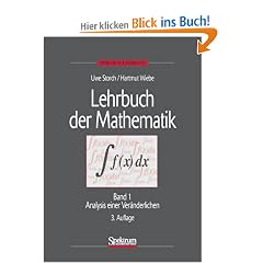 Lehrbuch der Mathematik - Paket. Band 1-4 (1996-2001): Lehrbuch der Mathematik, Band 1: Analysis einer Ver�nderlichen: BD 1 (Sav Mathematik)