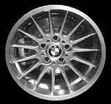 00-02 BMW Z3 ALLOY WHEEL RIM 17 INCH, Diameter 17, Width 8.5 (15 SPOKE, NATURAL FINISH), 41mm offset Style #32, SILVER, 1 Piece Only, Remanufactured (2000 00 2001 01 2002 02) ALY59297U10