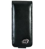 Premium Flip Leather Case with Swivel Belt Clip + Screen Protector for Apple iPod Nano Nano-Chromatic + Young Micro (Black) Silicone Skin Shoe Pouch - Black