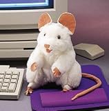 kids and infants educational toys item: Folkmanis White Mouse Hand Puppet