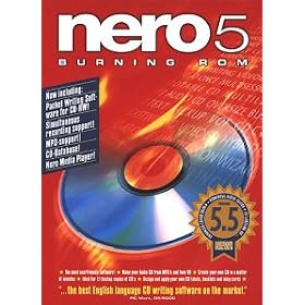 Nero 5.5 Burning Rom CD Writing Software (new version is Nero 6 Power Suite, asin: B0001YLLPI)