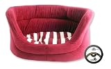 Review 40 Winks  / (40 Winks) Comfurt Oval Cat Sleeper Fleece (Wine/Stripe) 18