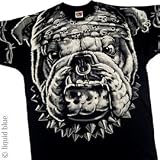 BIKER T-Shirt - Cats Suck Bulldog (Black)