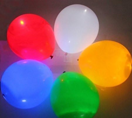 BALLONI LEDLight up Balloons 25 Mixed color Party Pack