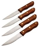 MIU 4-Piece Pakka Wood Handled Jumbo Steak Knife Set