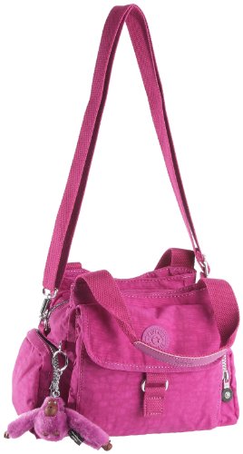 Kipling Women’s Fairfax Handbag With Removable Shoulder Strap Deep Fushia