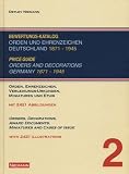 Bewertungs-Katalog Orden und Ehrenzeichen Deutschland 1871-1945